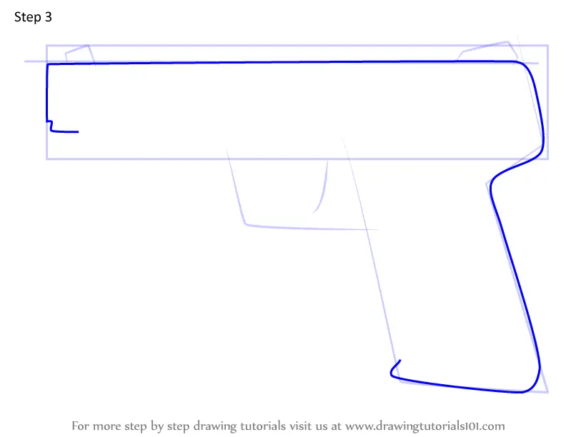 Learn How To Draw 5.7 Usg Pistol From Rainbow Six Siege (rainbow Six 