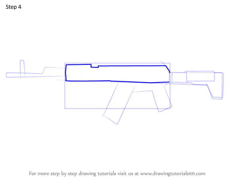 Learn How to Draw AK-12 Assault Rifle from Rainbow Six Siege (Rainbow ...