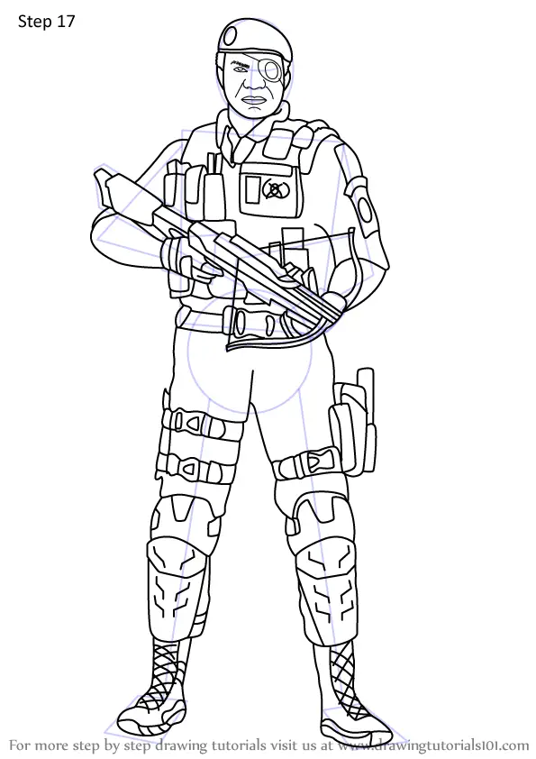 Learn How to Draw Capitao from Rainbow Six Siege Rainbow 