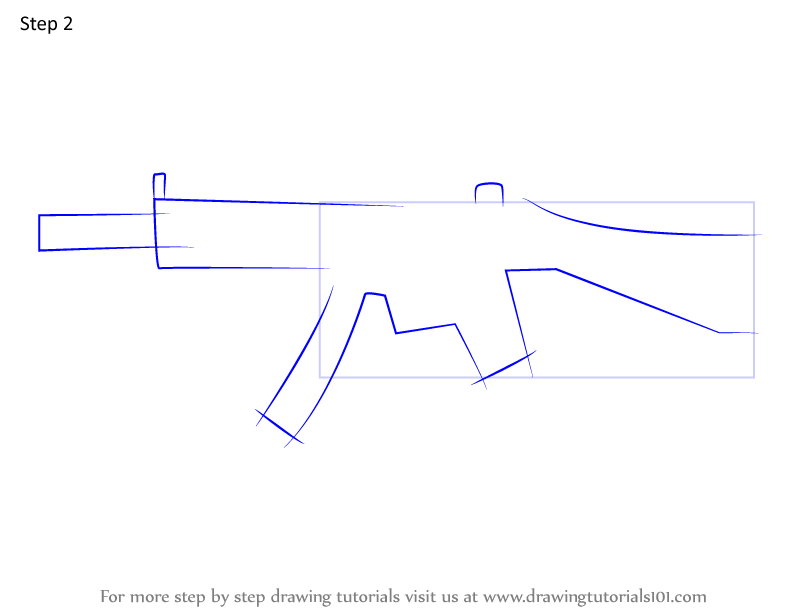 Step By Step How To Draw Mp5sd Smg From Rainbow Six Siege 5892