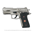 How to Draw P229 Handgun from Rainbow Six Siege
