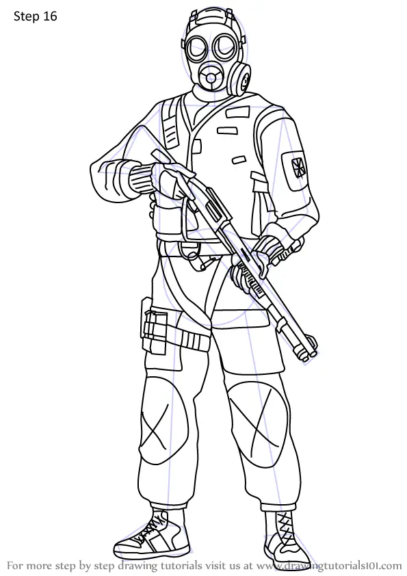 Learn How to Draw Thatcher from Rainbow Six Siege (Rainbow Six Siege ...