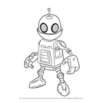 How to Draw Clank from Ratchet and Clank