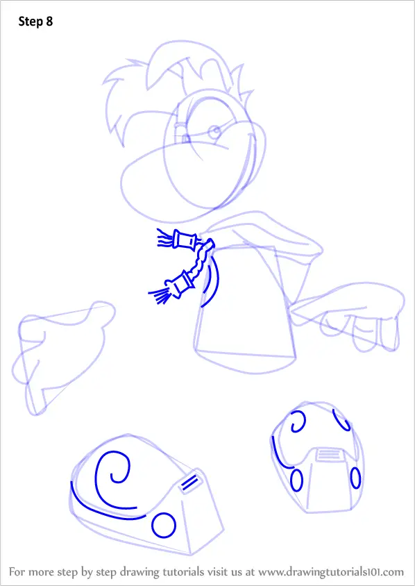 Learn How to Draw Rayman from Rayman (Rayman) Step by Step Drawing