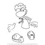 How to Draw Rayman from Rayman