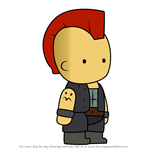 How to Draw Hawke from Scribblenauts