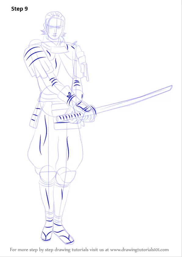 Step by Step How to Draw Amago Haruhisa from Sengoku BASARA ...