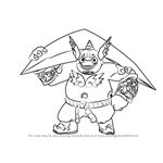 How to Draw Gusto from Skylanders