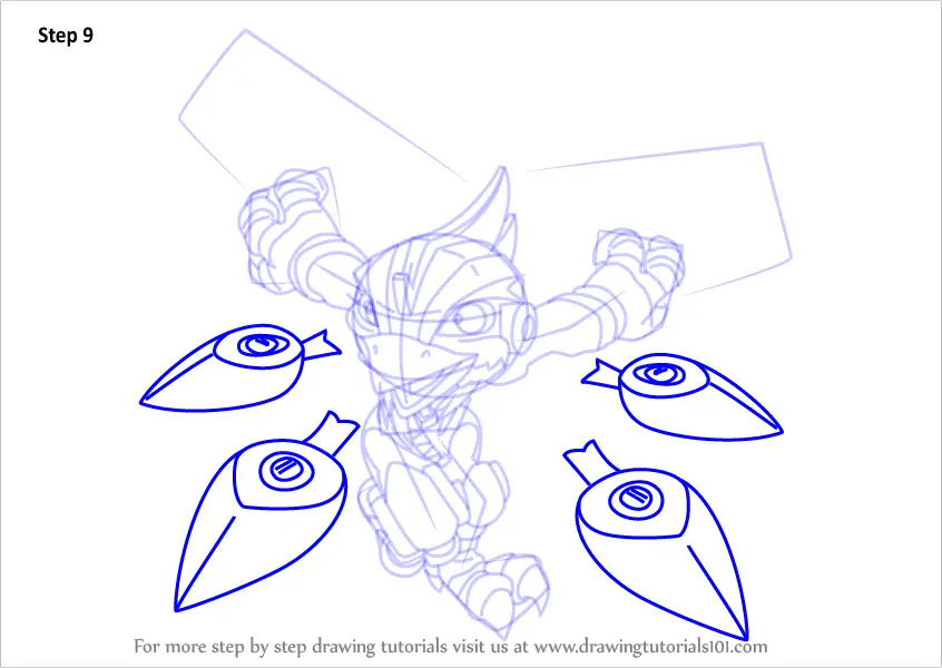 Step by Step How to Draw Stormblade from Skylanders ... - 846 x 600 png 78kB
