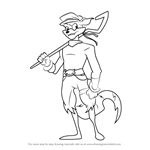 How to Draw Sly from Sly Cooper