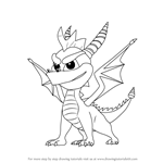 How to Draw Spyro the Dragon from Spyro