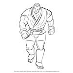 How to Draw Abel from Street Fighter