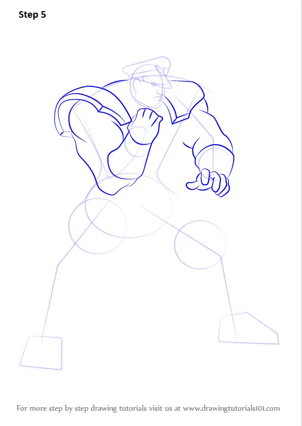 Learn How to Draw M. Bison from Street Fighter (Street Fighter) Step by ...