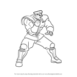 How to Draw M. Bison from Street Fighter