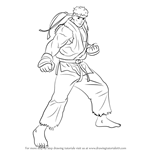 How to Draw Ryu from Street Fighter
