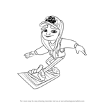 How to Draw Jake Running from Subway Surfers