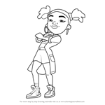 How to Draw Lauren from Subway Surfers