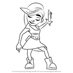 How to Draw Lucy from Subway Surfers