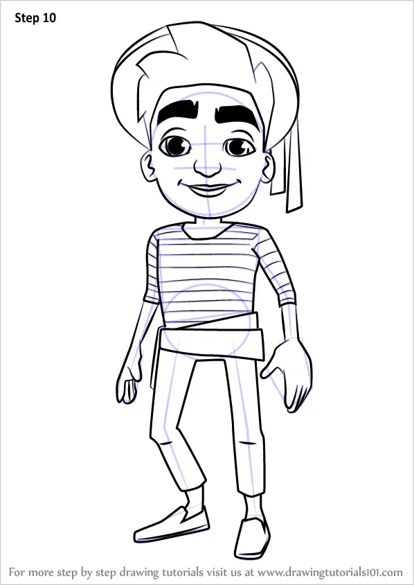 Learn How to Draw Marco from Subway Surfers (Subway Surfers) Step by ...