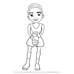 How to Draw Noon from Subway Surfers