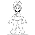 How to Draw Luigi from Super Mario