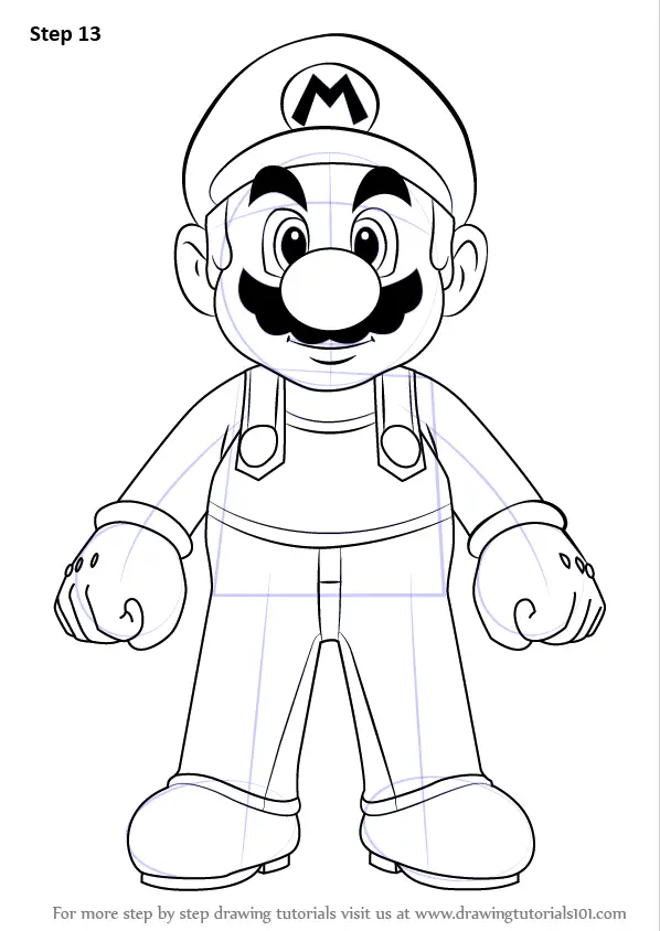mario Art Drawing Step By Step