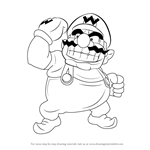 How to Draw Wario from Super Mario