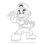 How to Draw Mario from Super Smash Bros