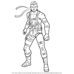 How to Draw Snake from Super Smash Bros