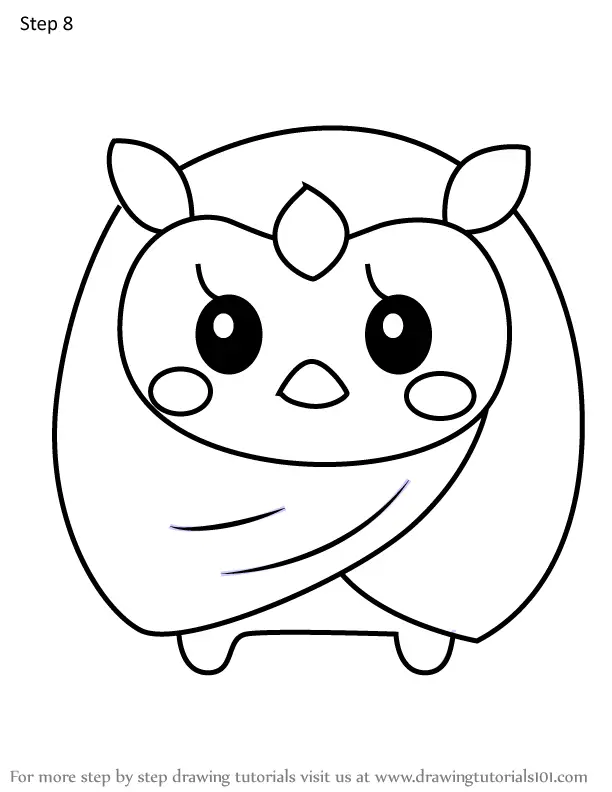 Step by Step How to Draw Himedaiyatchi from Tamagotchi ...