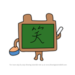 How to Draw Mr. Kokuban from Tamagotchi