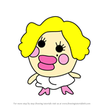 How to Draw Ms. Blonde from Tamagotchi
