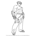 How to Draw Jin Kazama from Tekken