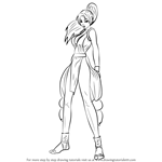 How to Draw Mai Shiranui from The King of Fighters