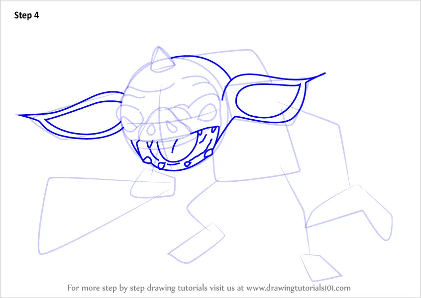 Step by Step How to Draw Bokoblin from The Legend of Zelda Breath of