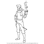 How to Draw Mako from The Legend of Korra