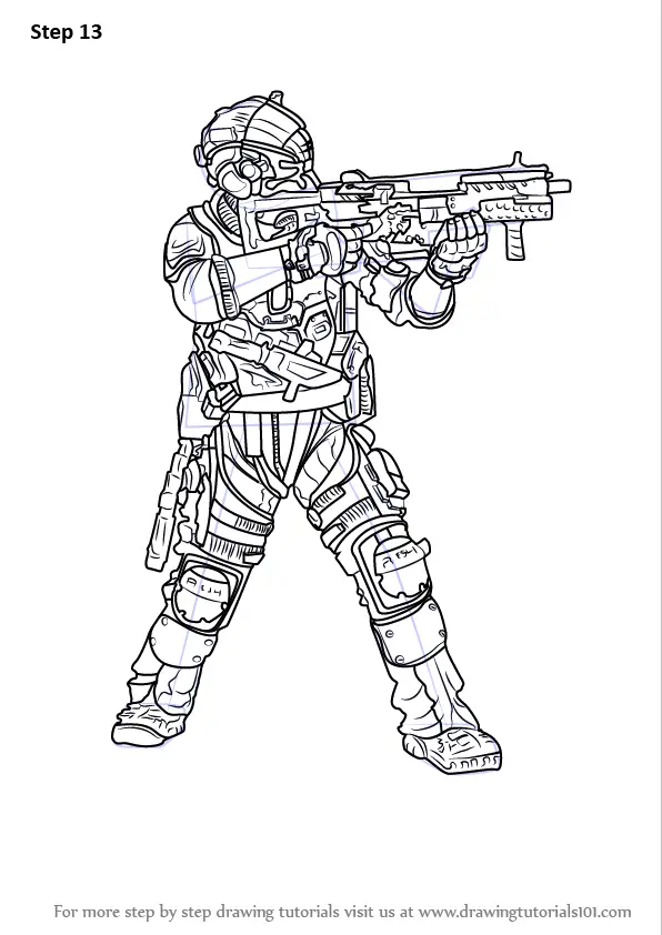 Learn How to Draw Jack Cooper from Titanfall 2 (Titanfall 2) Step by