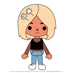 How to Draw Nadine from Toca Life World