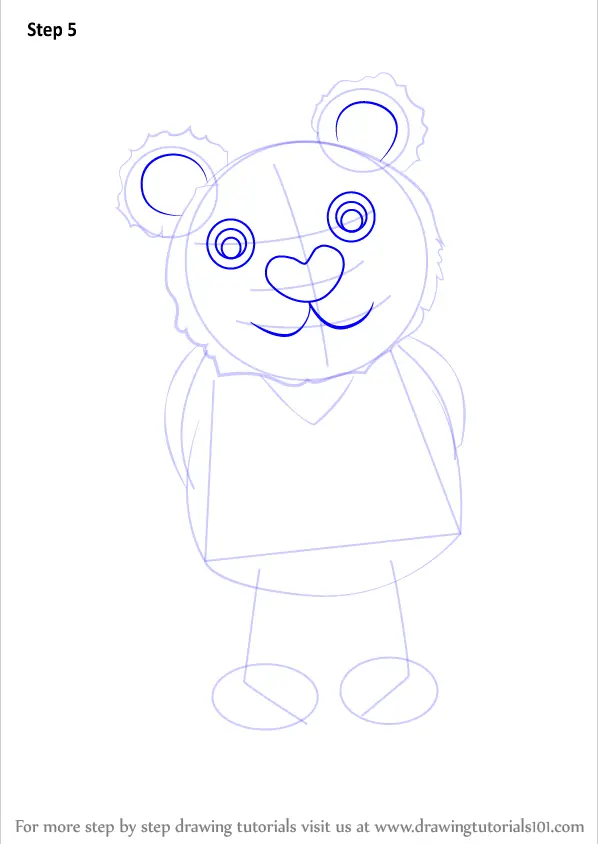 Step by Step How to Draw Brown Bear from Undertale ...