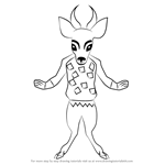 How to Draw Faun from Undertale