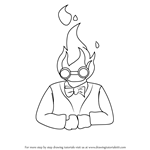 How to Draw Grillby from Undertale