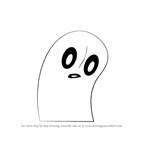 How to Draw Napstablook from Undertale