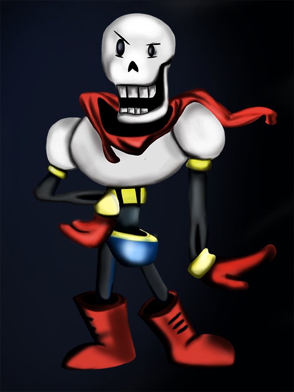 Learn How to Draw Papyrus from Undertale (Undertale) Step by Step
