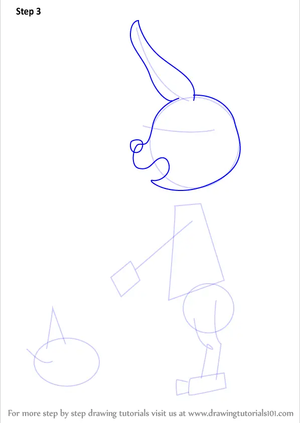 Step By Step How To Draw Rabbit Girl From Undertale 