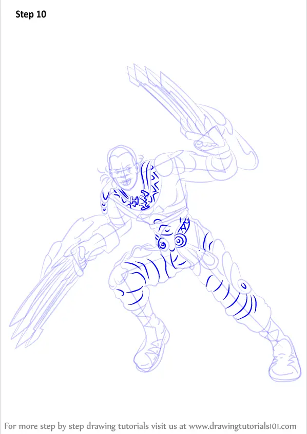 Step by Step How to Draw Mumkhar from Xenoblade Chronicles ...