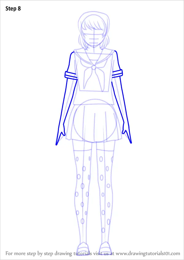 Learn How To Draw Osana Najimi From Yandere Simulator Yandere Simulator Step By Step Drawing 8183