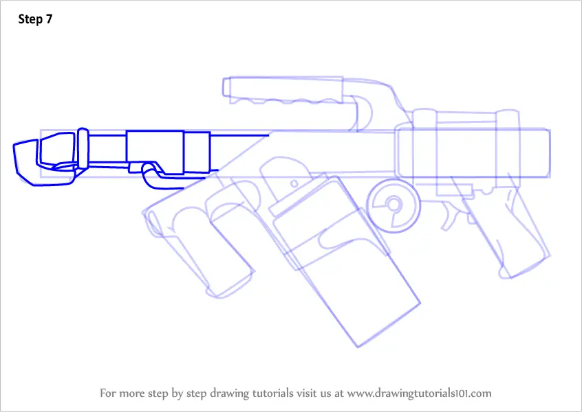 Learn How to Draw Flame Thrower (Other Weapons) Step by Step : Drawing