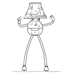 How to Draw Lamp from Don't Hug Me I'm Scared