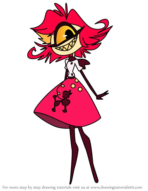 Learn How To Draw Niffty From Hazbin Hotel Hazbin Hotel Step By Step Drawing Tutorials