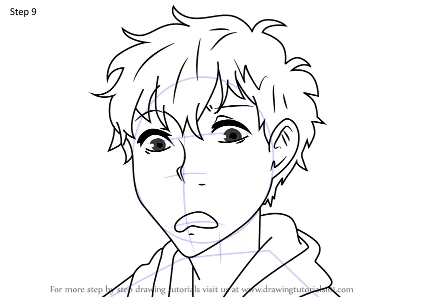 Learn How to Draw Mint-Haired Boy from Lumine (Lumine) Step by Step ...